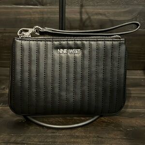 Nine West Vegan Leather Wristlet EUC